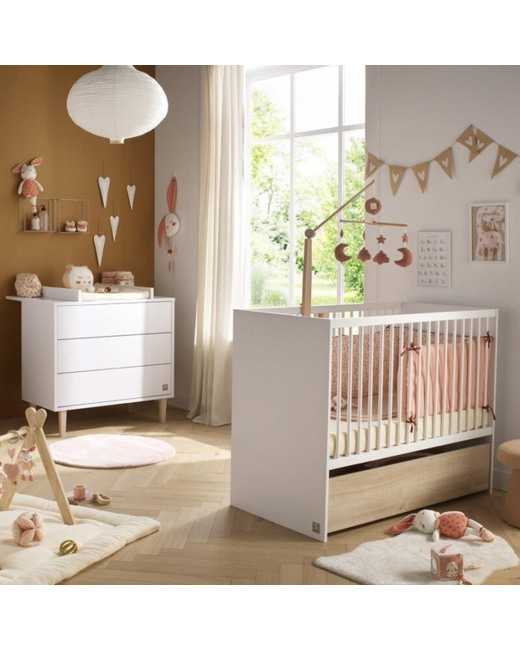Chambre Duo Paloma Lit bébé + Commode