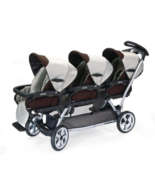 Poussette Triple Trippy Premium Grise - 3 hamacs + 3 couffins + 3 sièges  auto - Trippy - Cabriole bébé