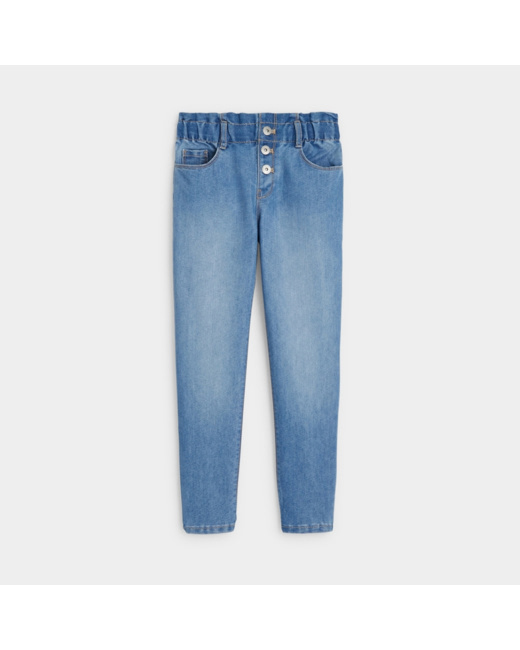 Tregging en jean hyper stretch bleu fille OKAIDI Comparateur Avis Prix