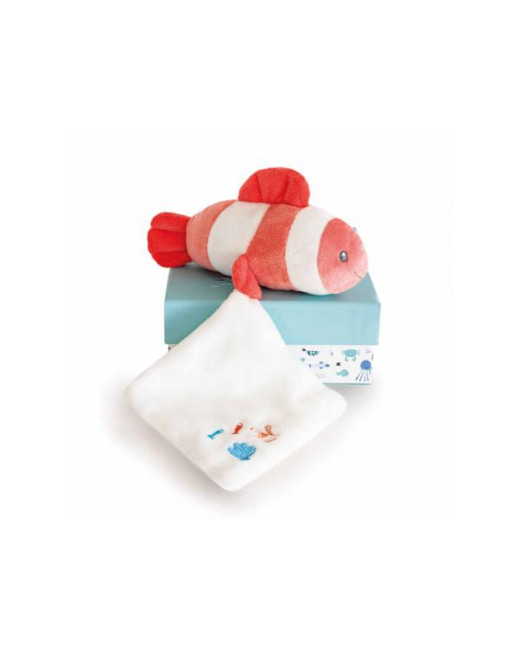 Doudou poisson mignon - taille 16 cm