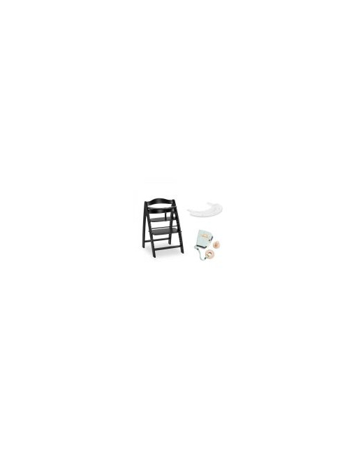 Chaise Haute Bébé Arketa + Tablette Et Jeu En Bois