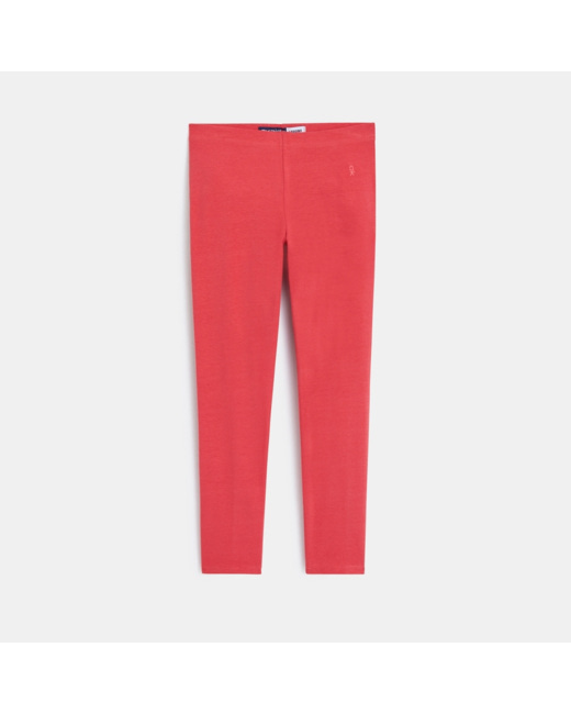 Legging uni rose fille