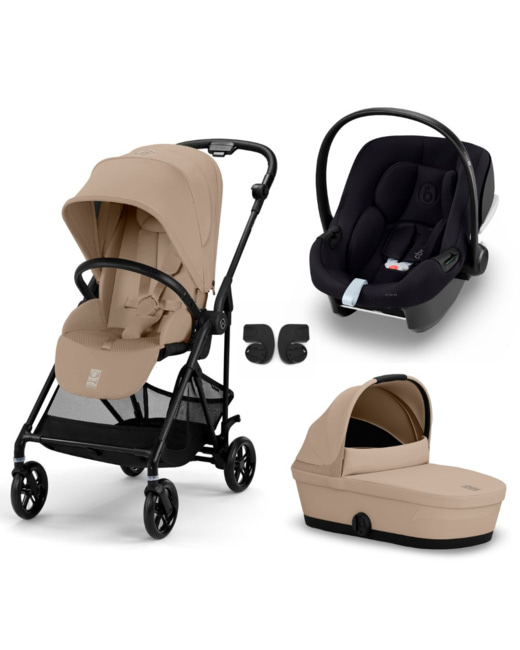 Poussette trio Melio Carbon + Aton b2 i-Size + Nacelle