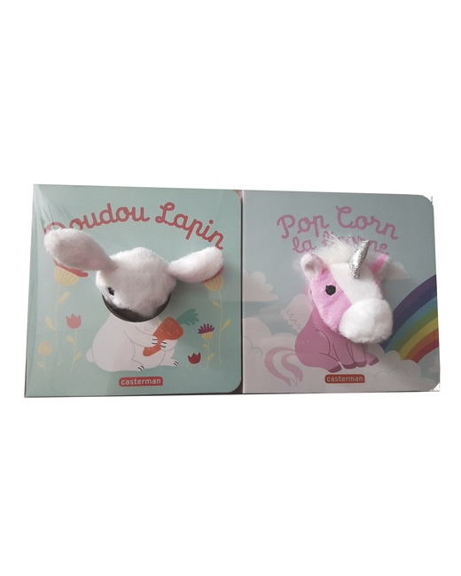Coffret Bébêtes Pop Corn la licorne et Doudou lapin
