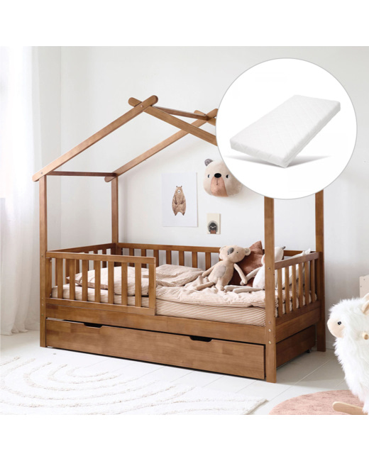 Lit cabane avec matelas Maison