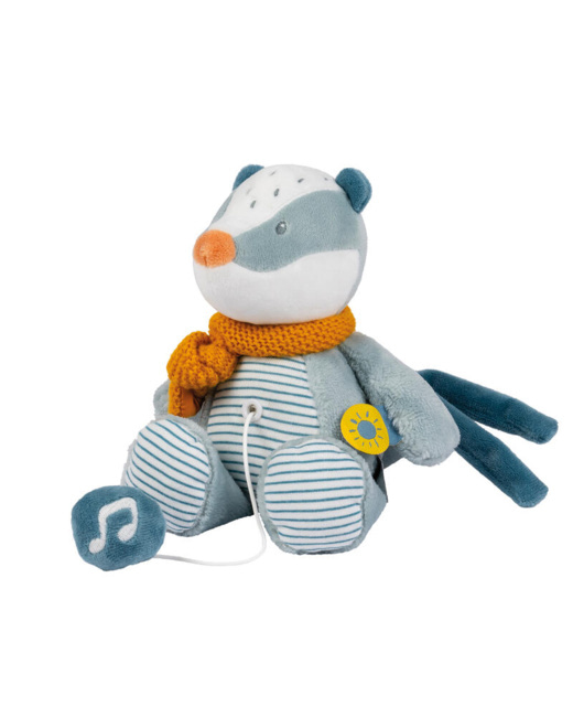 Mini peluche musicale blaireau Felix Leo