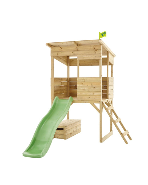 Maisonnette cabane sur pilotis toboggan Cimes