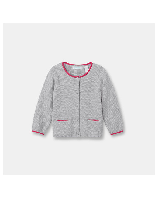 Gilet boutonné maille fantaisie