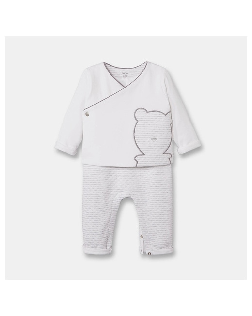 Ensemble salopette maille bébé mixte