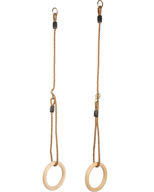 Anneaux de gymnastique en bois