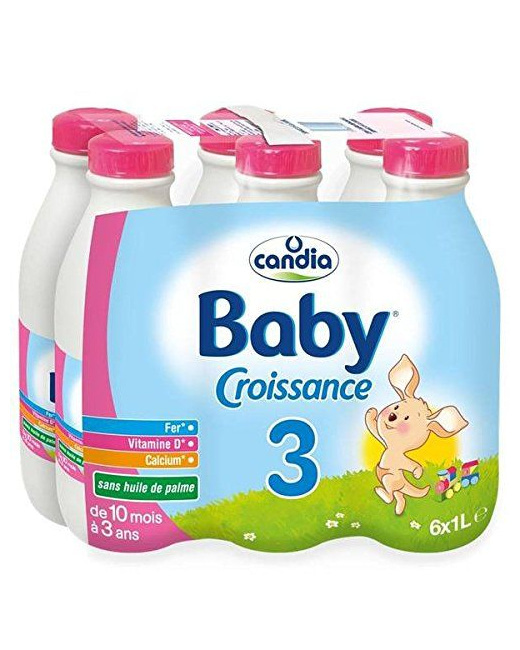 Candia Baby : lait bébé en bouteille à partir de 6 mois