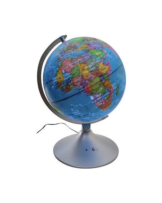 Globe terrestre rotatif et lumineux 25 cm au meilleur prix