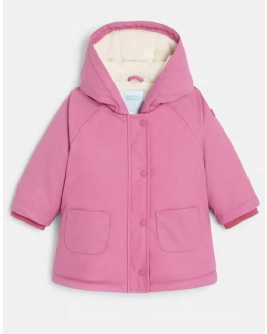 Parka déperlante doublée à capuche bébé
