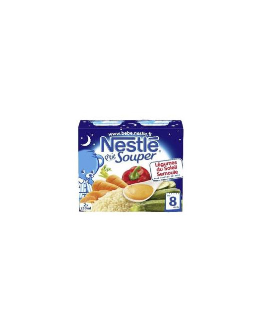 NESTLE P'tit Souper Légumes du soleil semoule dès 8 mois