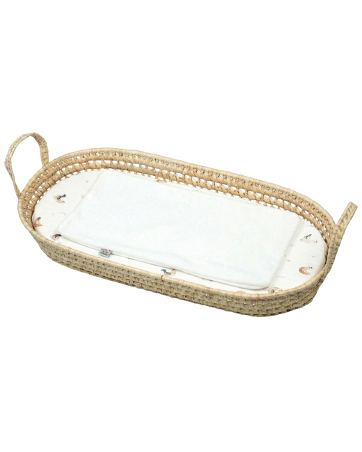 Set panier à langer : panier + matelas + drap-housse + tapis de change