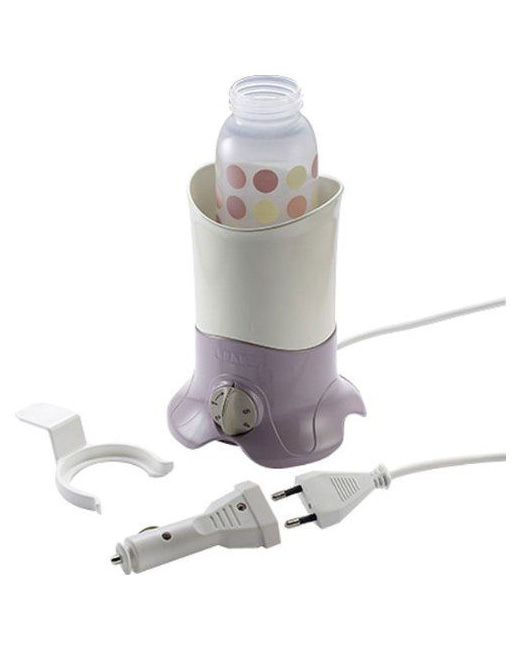 Grâce au préparateur de boisson Milkeo de Béaba, il vous suffit d'appuyer  sur un bouton et le biberon de bébé se prépare tout seul en moins de 20