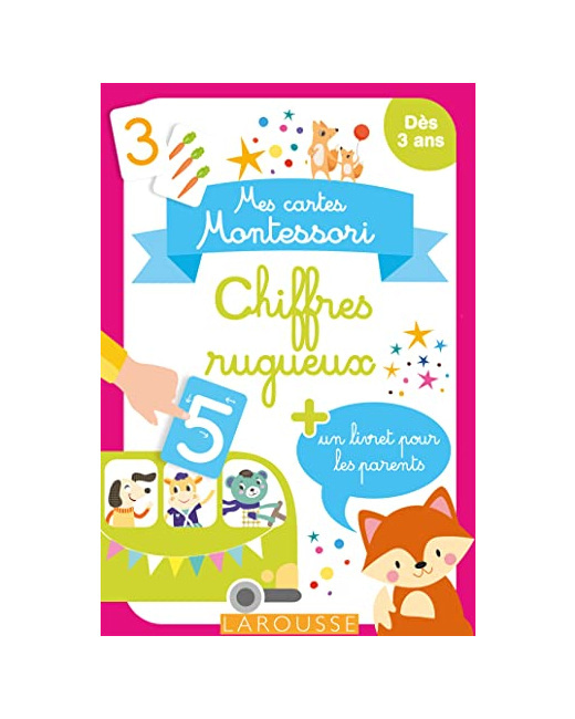 Mes cartes Montessori : Chiffres rugueux