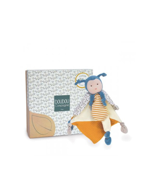 Doudou l'abeille bio - taille 25 cm