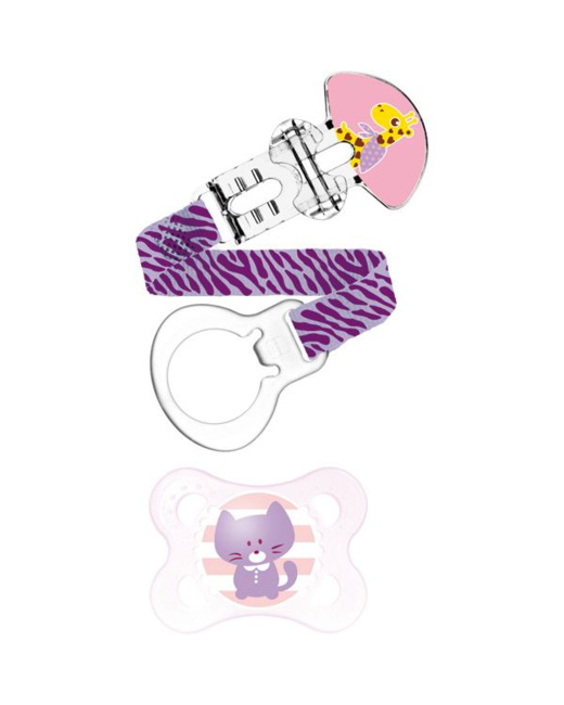 Kit Sucette et attache-sucette 0-6 mois