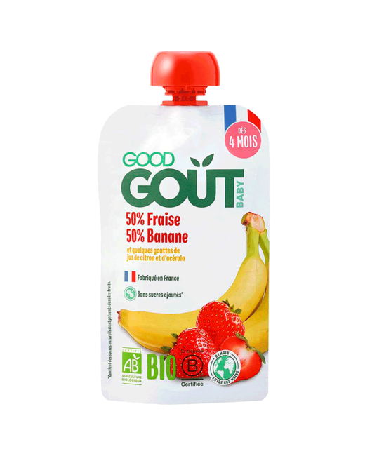 Gourdes Fraise Banane Bio