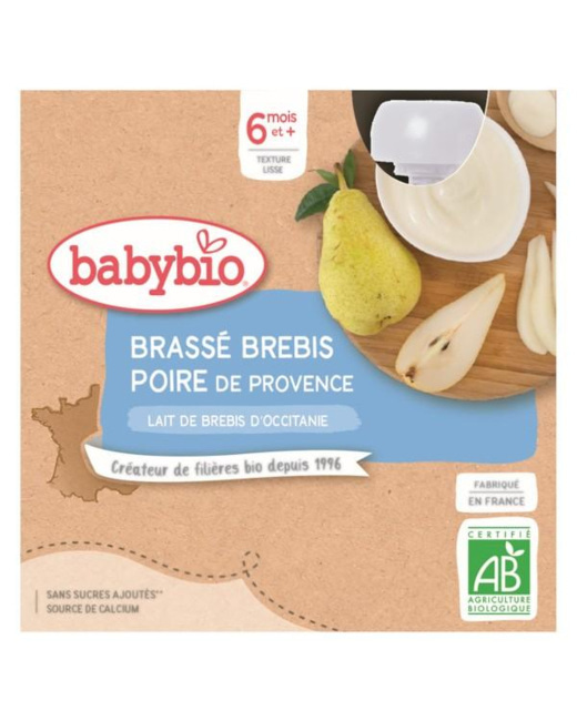 Gourdes Lactées Mes Brassés Lait de Brebis Poire