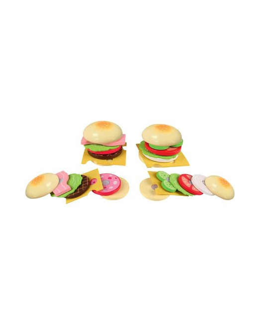 Set de jeu en bois Mes hamburgers  
