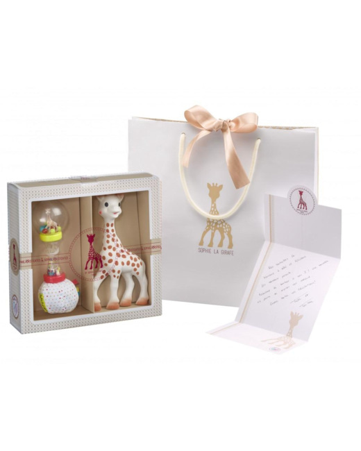 Coffret Sophiesticated - Sophie la girafe + hochet soft maracas