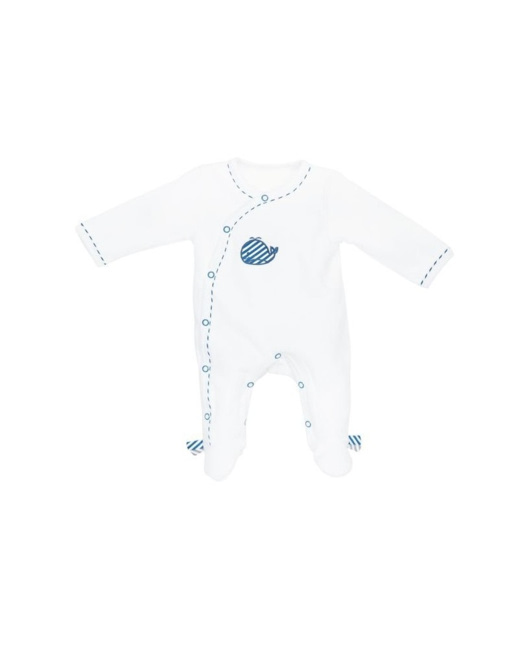 Pyjama velours Blue Baleine