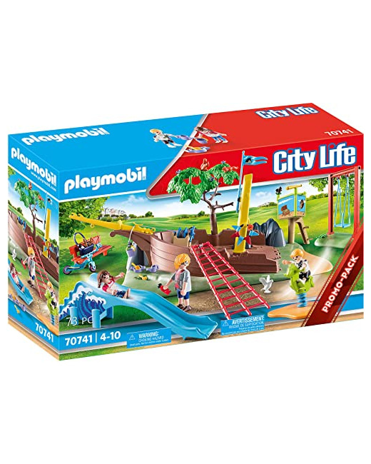 Playmobil City Life - Aire de jeu d'aventure avec épave de bateau