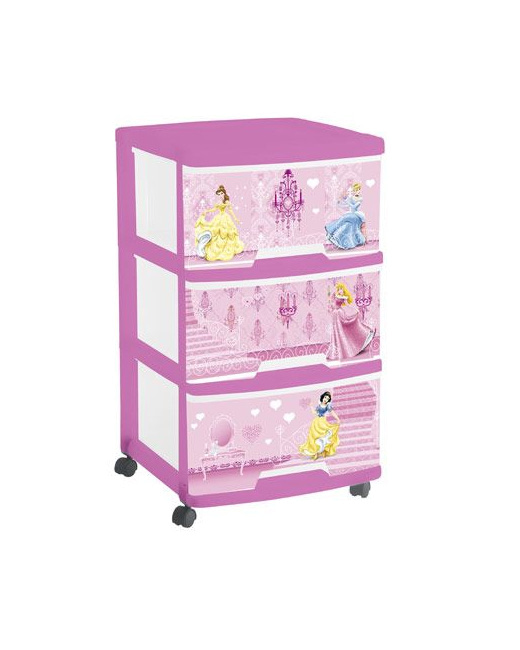 Tour de rangement 3 tiroirs Princess