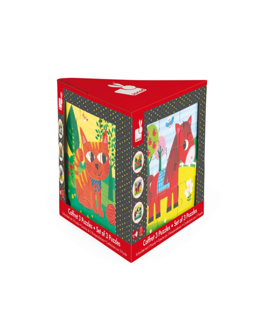 Coffret 3 puzzles 9 pièces