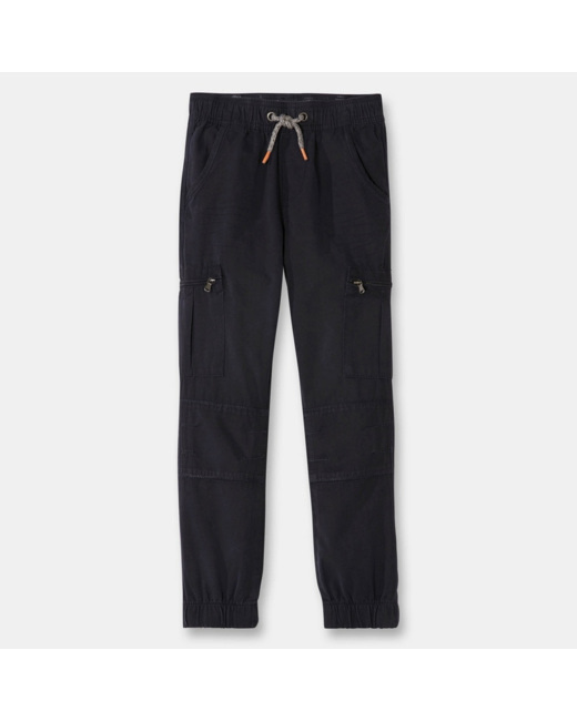 Pantalon bouffant en toile bleu garçon