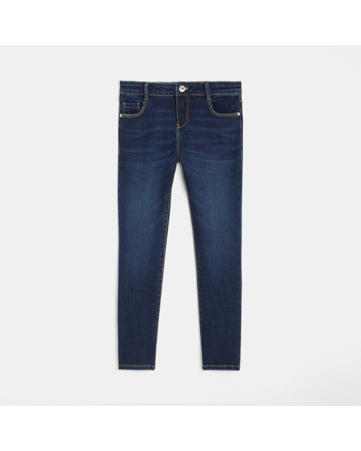 Jean slim+ bleu fille