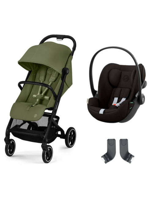Pack poussette duo Beezy 3 Moss