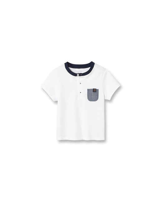 Polo piqué à motif dos