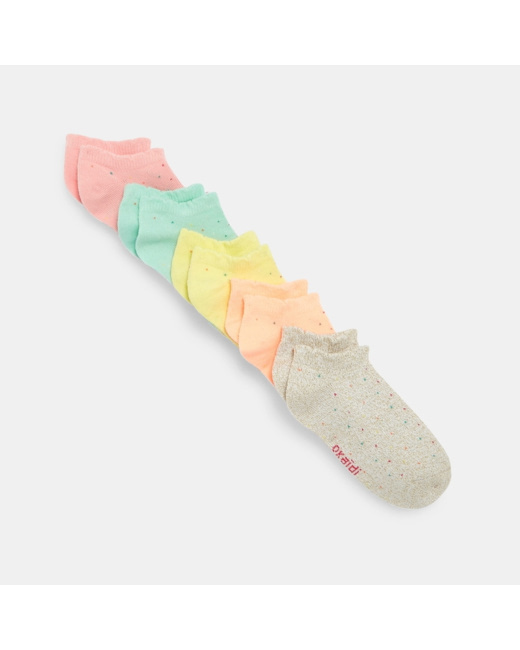 Socquettes (lot de 5) jaune fille