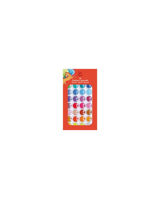Coffret 36 pastilles de gouaches