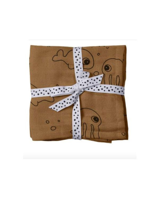Set de 2 langes Sea friends (70 x 70 cm)