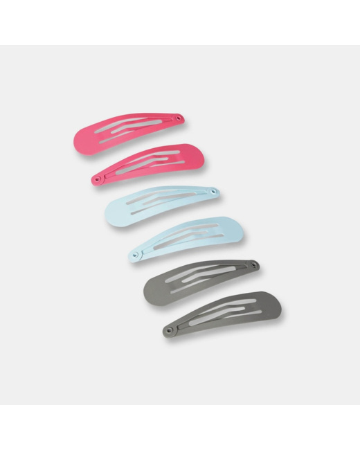 Lot de 5 barrettes colorées rose fille