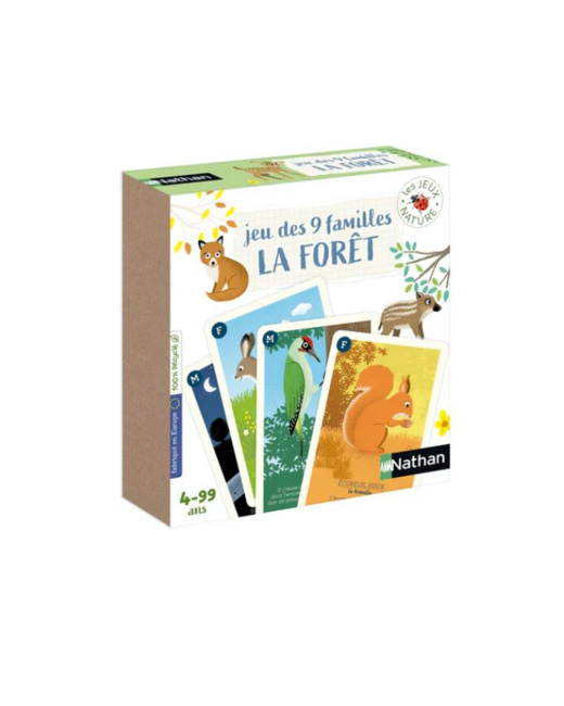 Jeu de cartes Les familles de la forêt Nature