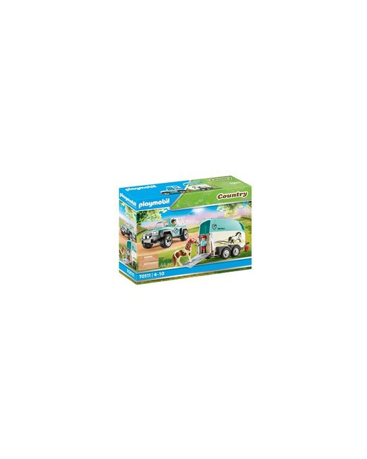 Country Voiture avec remorque pour poney