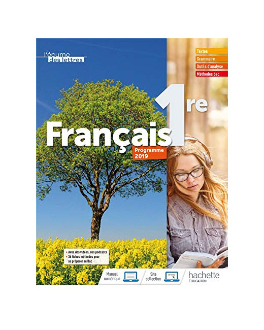 L'écume des lettres 1ère - Livre élève - Ed. 2019