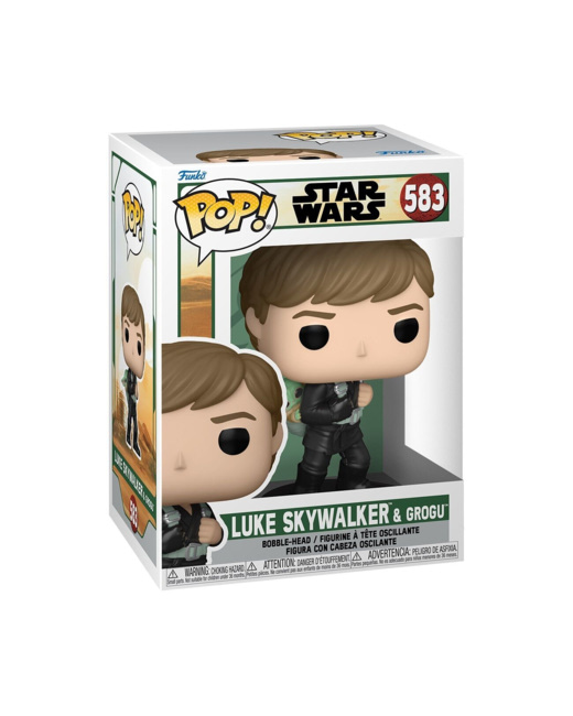 Figurine Luke Skywalker et Grogu Star Wars Pop