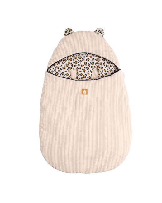 Nid d'ange bébé 5 attaches Léopard