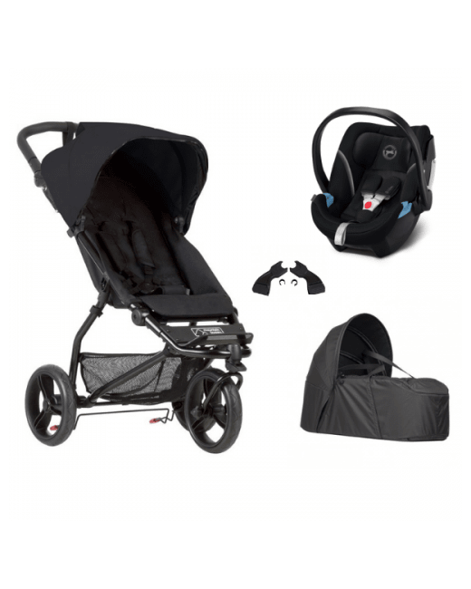 Poussette Mini + Cocoon V2 + coque Cybex Aton 5