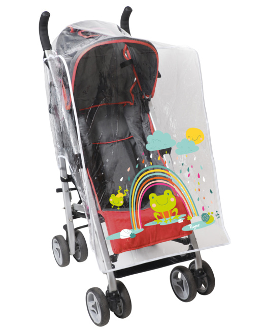 Habillage pluie pour poussette décoré