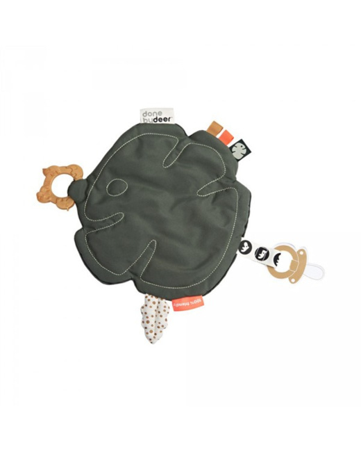 Doudou plat attache-sucette Tiny Tropics