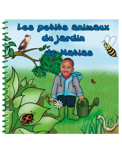 Livre personnalisé pour enfant et sa famille : Les animaux du jardin