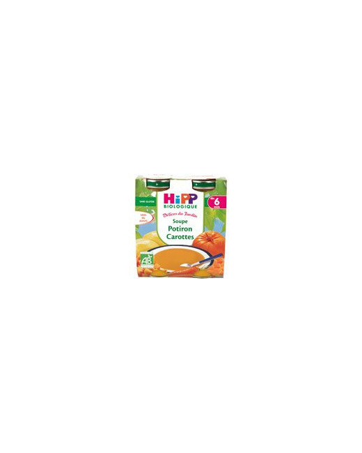Soupe aux potiron carottes 20 cl dès 6 mois