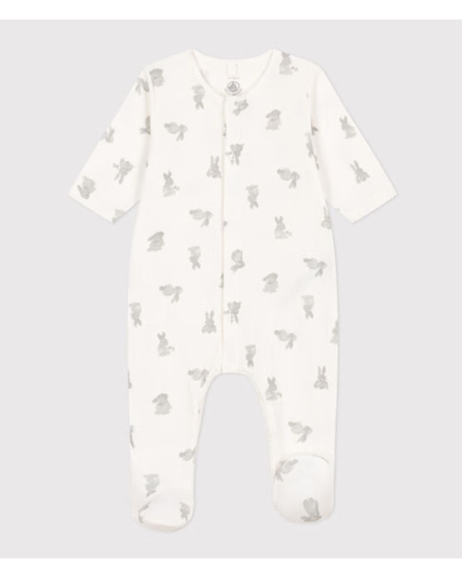 Pyjama bébé lapins en tubique Marshmallow Gris